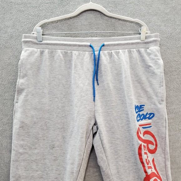 Pepsi‎ Women Activewear Pants 3XL Gray Jogger Logo Graphic Pockets Drawstring - Picture 9 of 9